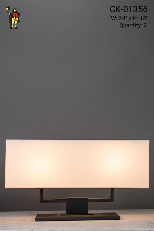 Modern Two Light Table Lamp