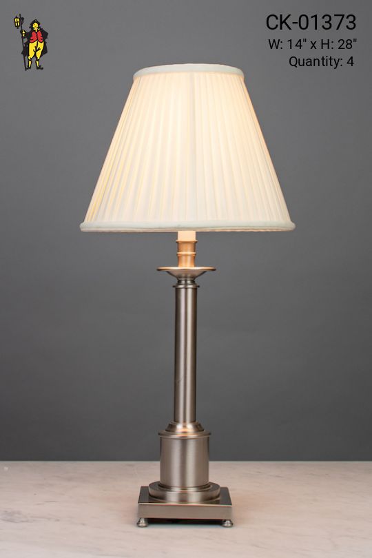 Silver Adjusable Table/Desk Lamp