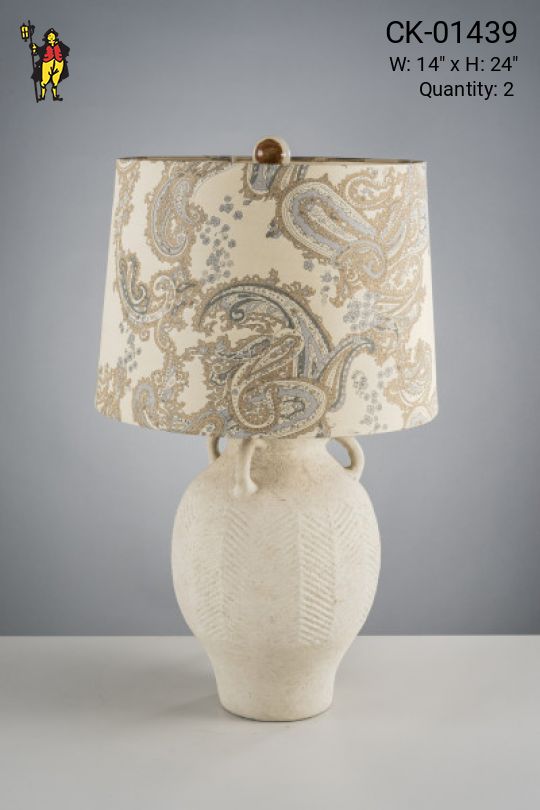 White Sandstone Table Lamp