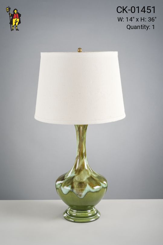 Green Ceramic Table Lamp