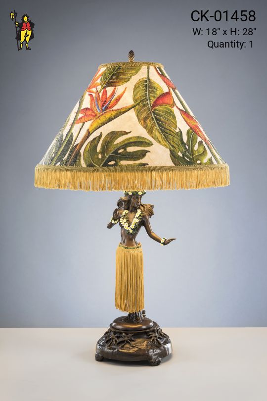 Floral Hula Table Lamp