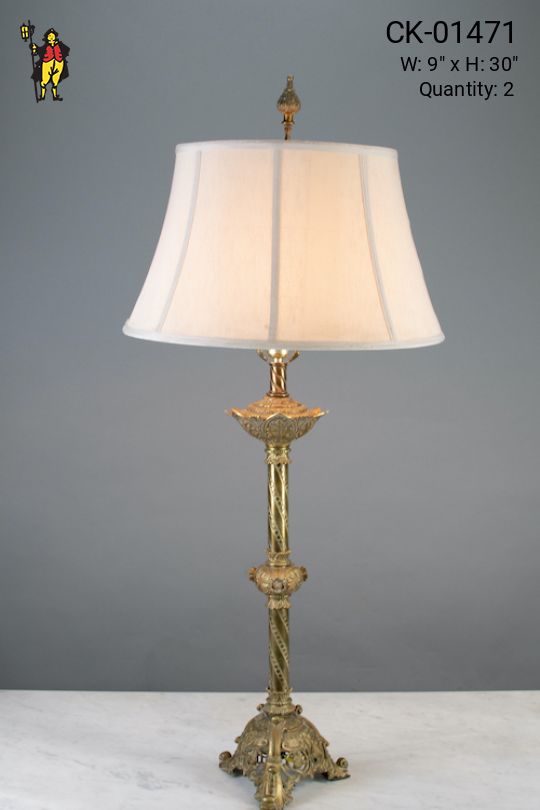 Traditional Brass Table Lamp