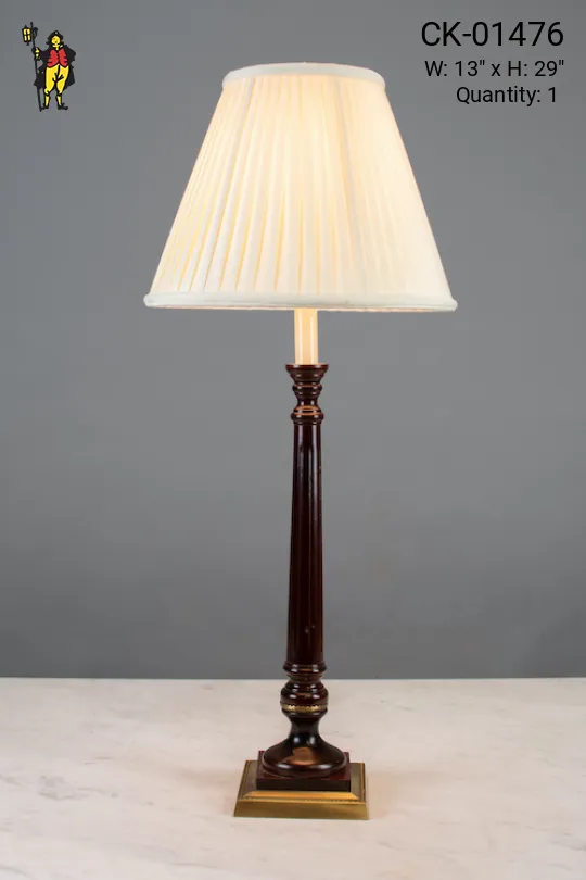 Single Candle Table Lamp