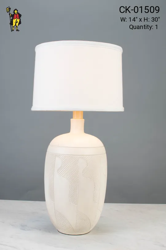 Ceramic Textured Table Lamp