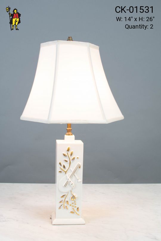 Floral Ceramic Table Lamp