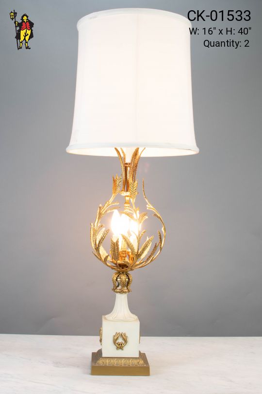 Floral Leaf Table Lamp