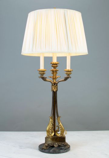 Three Candle Table Lamp
