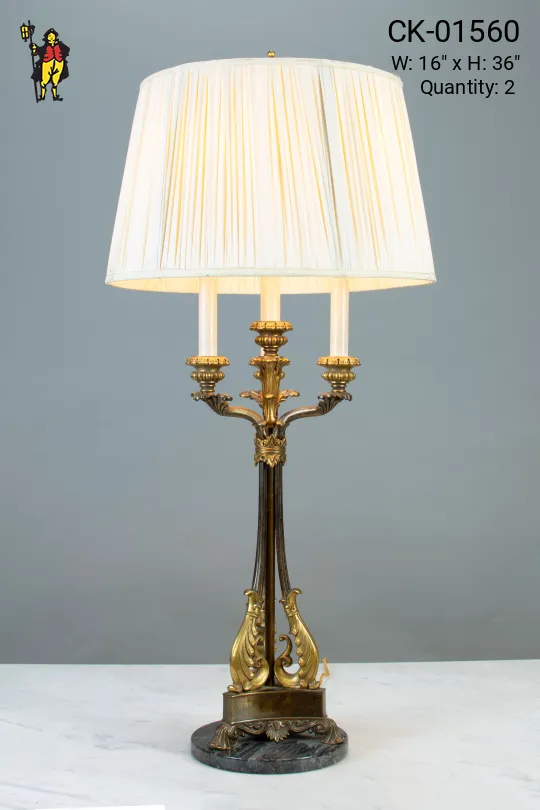 Three Candle Table Lamp