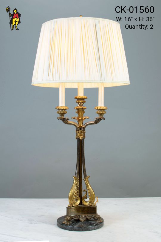 Three Candle Table Lamp
