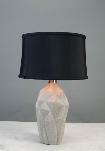 Contemporary Silver Table Lamp