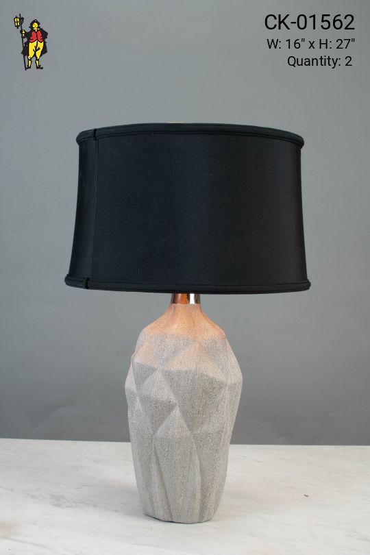 Contemporary Silver Table Lamp