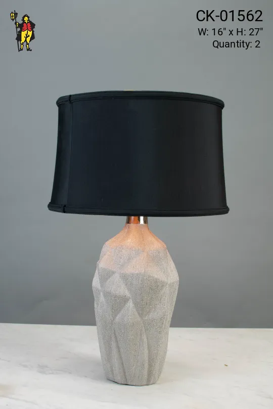 Contemporary Silver Table Lamp