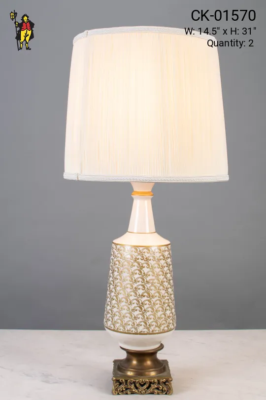 Ceramic Painted Table Lamp