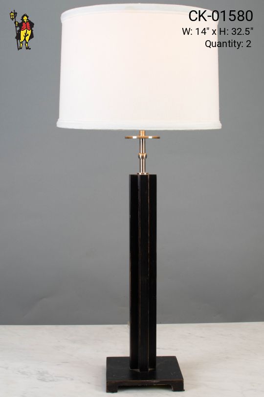 Contemporary Black Table Lamp