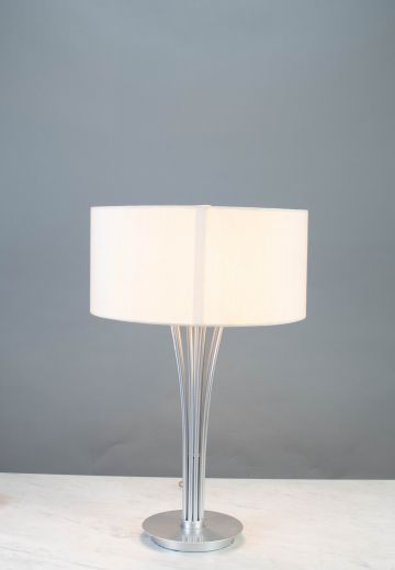 Silver Contemporary Table Lamp