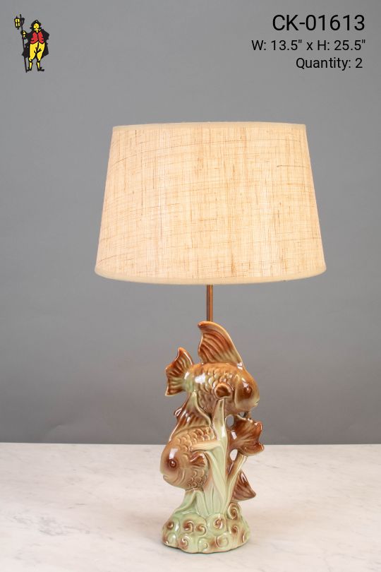 Ceramic Fish Table Lamp