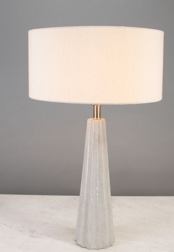 Ceramic Silver Table Lamp
