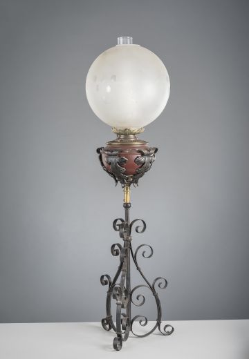 Electrified Oil Table Lamp