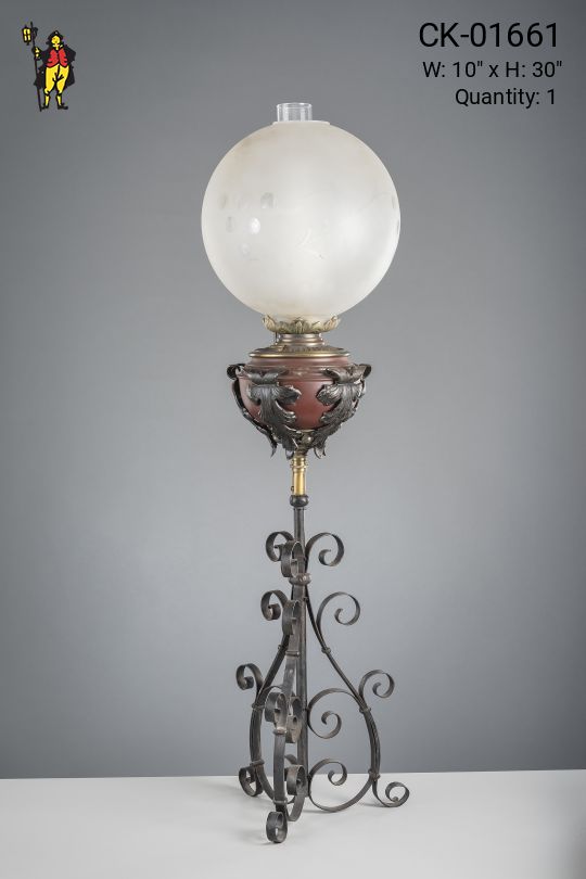 Electrified Oil Table Lamp