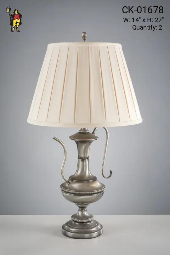 Pewter Samovar Table Lamp