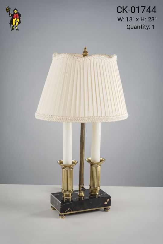 Two Candle Federal Table Lamp