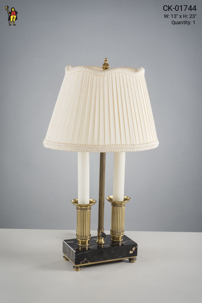 Twin candle desk lamp hot sale