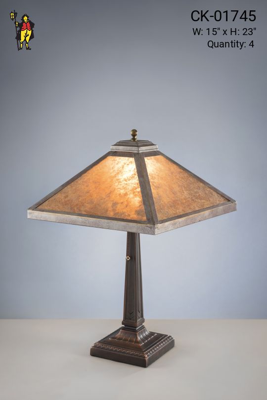 Gothic Bronze Table Lamp