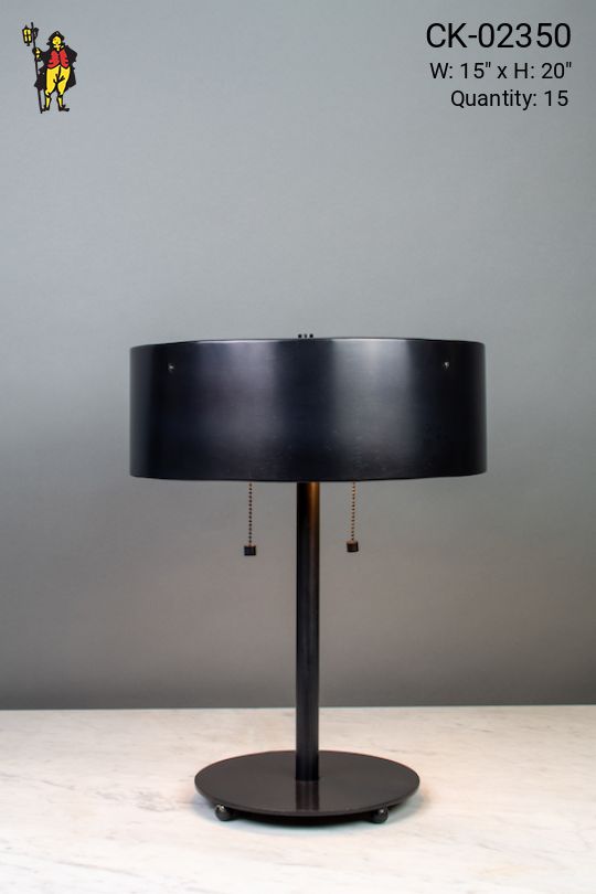 Contemporary Black Table Lamp