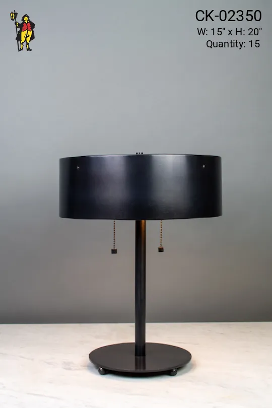 Contemporary Black Table Lamp