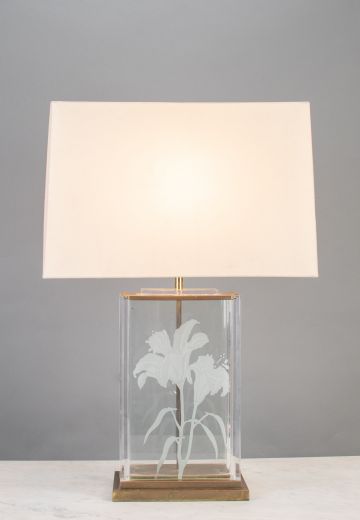 Glass Table Lamp