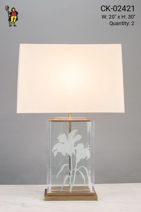 Glass Table Lamp