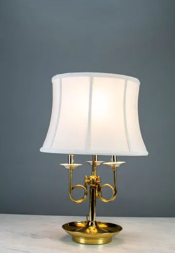 Three Light Trumpet Table Lamp