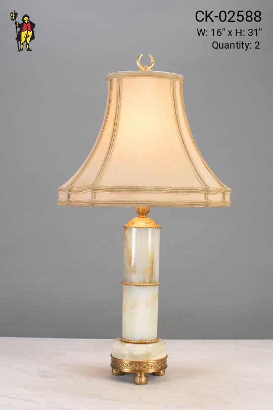 Footed Traditional Table Lamp