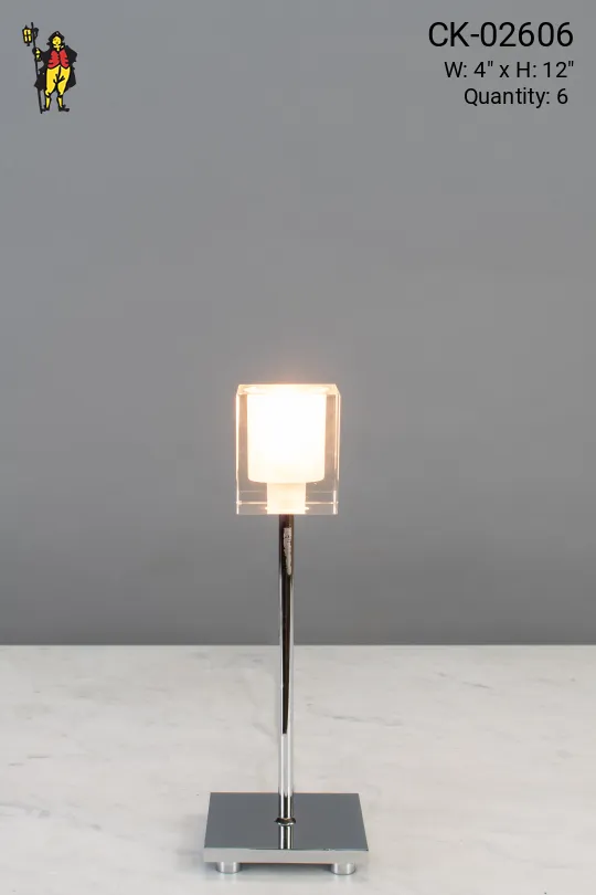 Nickel Contemporary Table Lamp