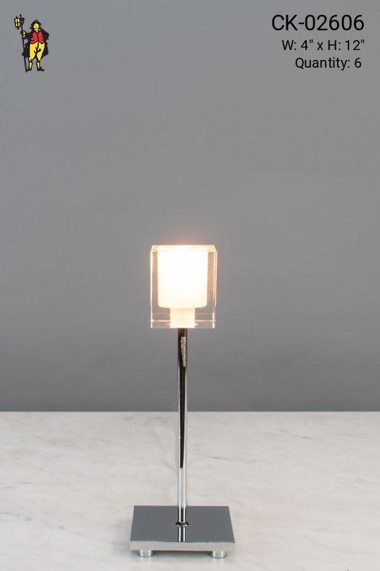 Silver Contemporary Table Lamp