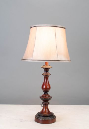 Formal Wooden Table Lamp