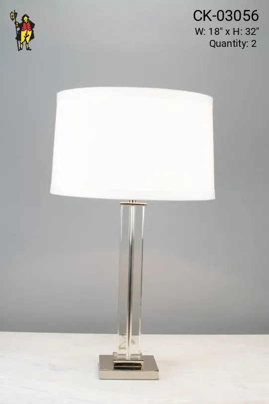 Contemporary Glass Table Lamp