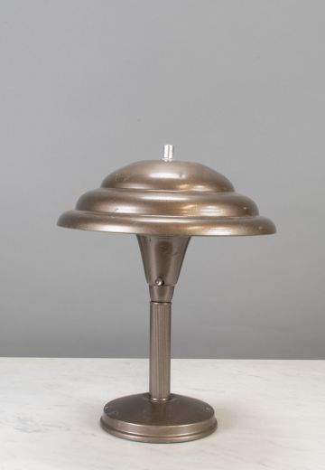 Metal Shaded Mid Century Table Lamp