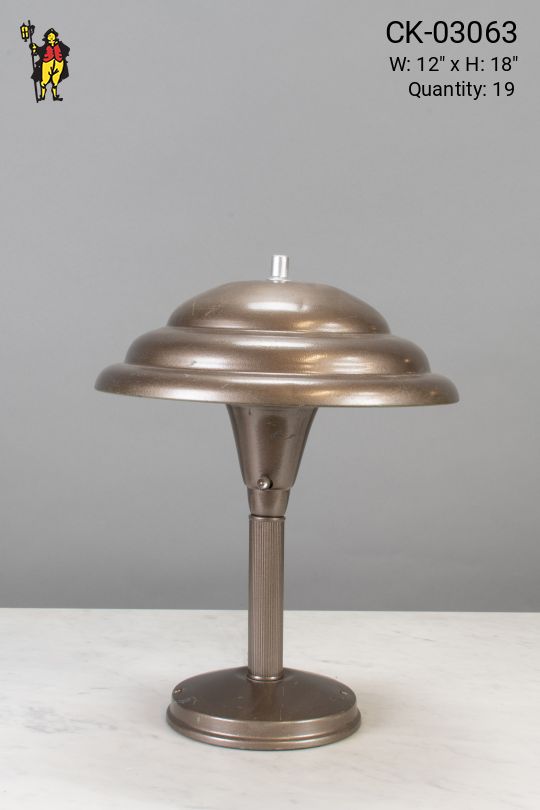 Metal Shaded Mid Century Table Lamp