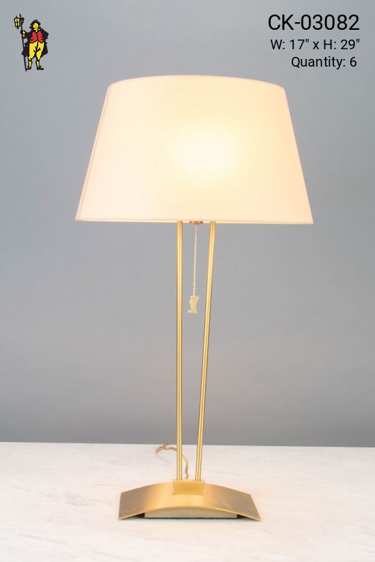 Tall Modern Brass Table Lamp