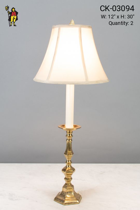 Formal Single Candle Table Lamp
