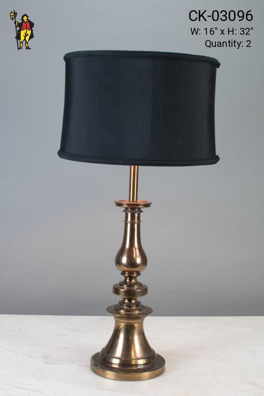 Traditional Polished Bronze Table Lamp