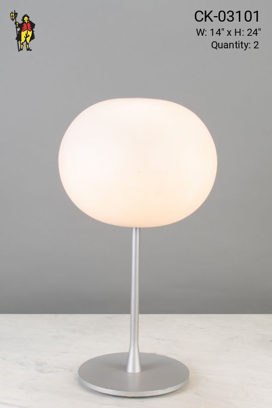 Contemporary Silver Table Lamp
