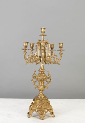 Five Light Non-Electric Candelabra