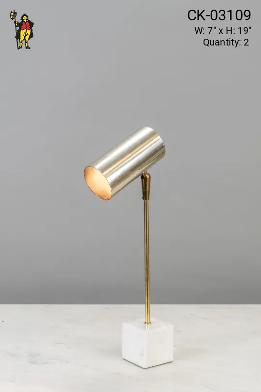 Small Contemporary Desk Lamp w/Marble Base