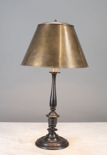 Traditional Table Lamp w/Metal Shade