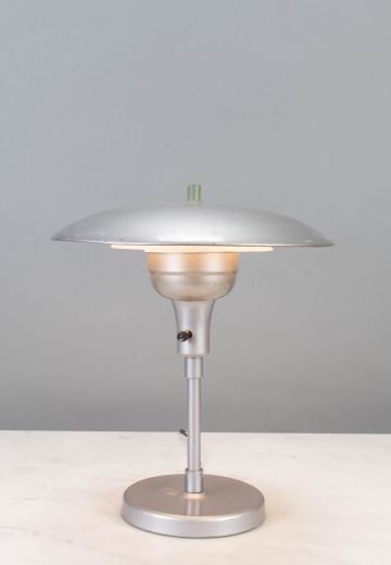 Mid-Century Silver Table Lamp