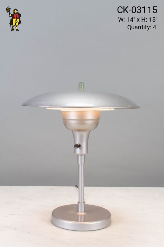 Mid-Century Silver Table Lamp