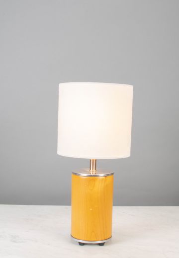 Small Modern Wooden Table Lamp