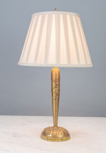Etched Brass Table Lamp
